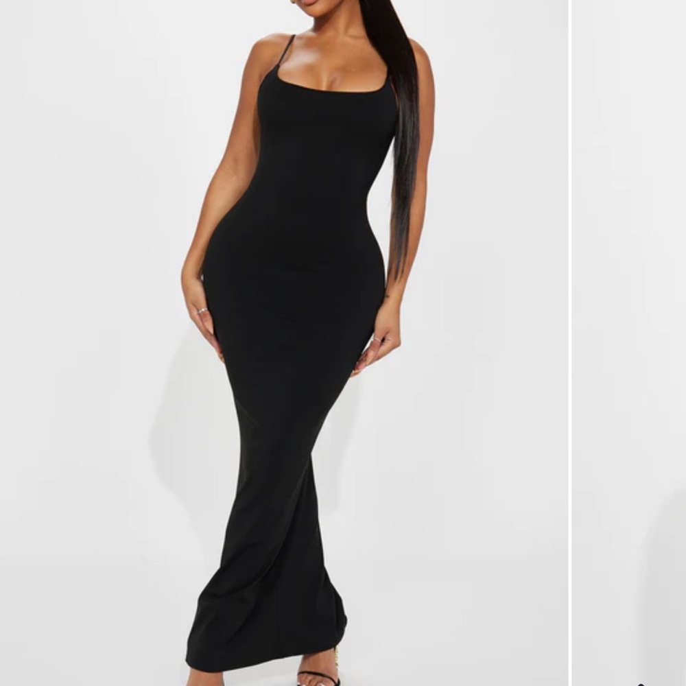 Black maxi dress